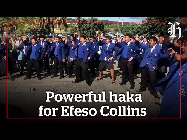 Powerful haka for Fa’anānā Efeso Collins | nzherald.co.nz