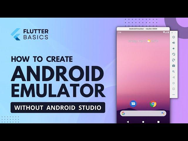 AVD without android Studio | Android emulator without an Android Studio | Flutter Tutorial #6