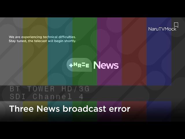 Three: Three News - Broadcast/Playout Error - [26th July 2024]