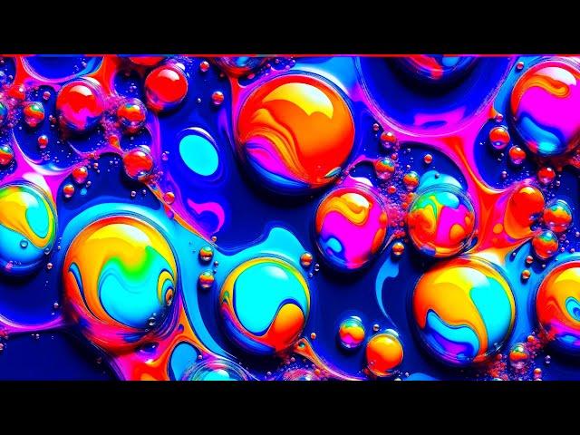 Bubbly Pleasure - Copyright Free Background Video TV Screensaver Vivid Colors, 4K (UHD)