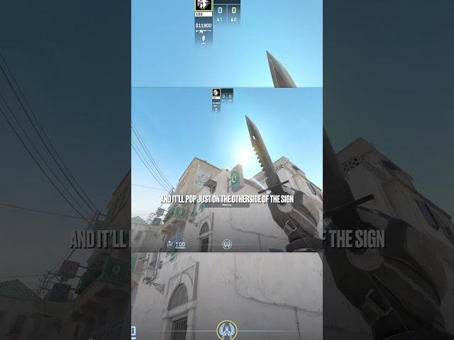 the BEST self pop flash for Long on Dust II!  #cs2 #counterstrike #cs2competitive #gaming