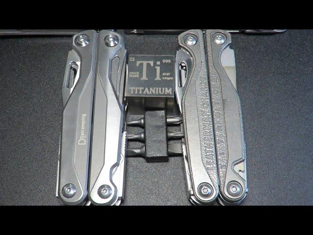 DAICAMPING DL7 Titanium vs LEATHERMAN CHARGE+ TTI