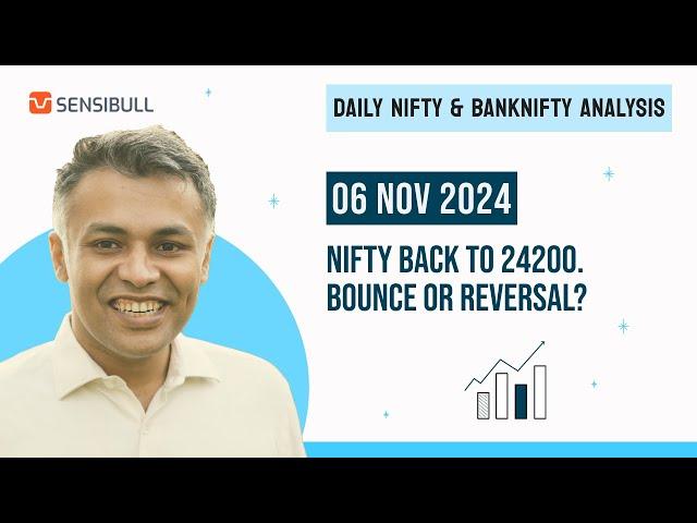 NIFTY & BANK NIFTY Analysis for Tomorrow | Stock Market Outlook | 06 November 2024, Wednesday