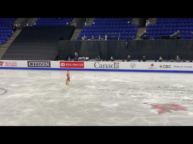 Kamila Valieva, short program, 2021 Skate Canada International.