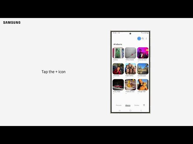 How to create albums in Samsung Gallery?