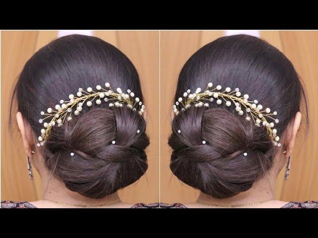 Wedding Juda Bun Hairstyle | Easy Juda Hairstyles For Wedding  | Wedding Hairstyle For Long Hair