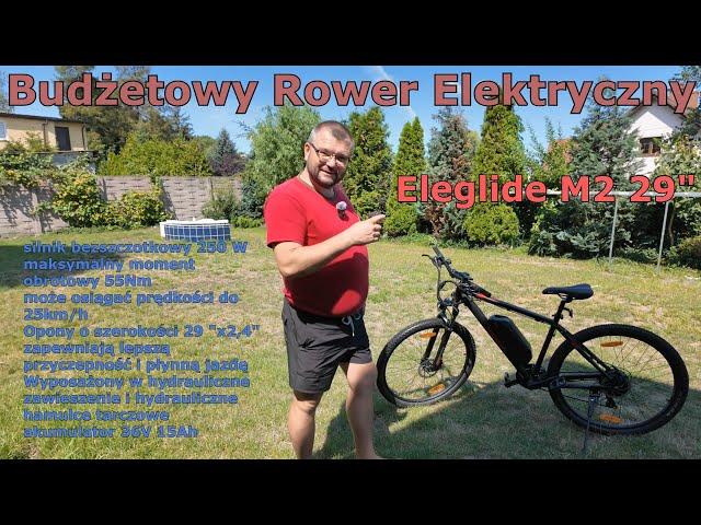 Budżetowy Rower Elektryczny Eleglide M2 na wielkich 29" kołach - wygoda i komfort jazdy odcinek 1z2