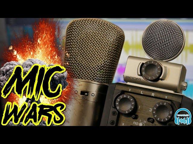 MIC WARS | Zoom H6 M/S Mic vs. Large Diaphragm Condenser Mic 