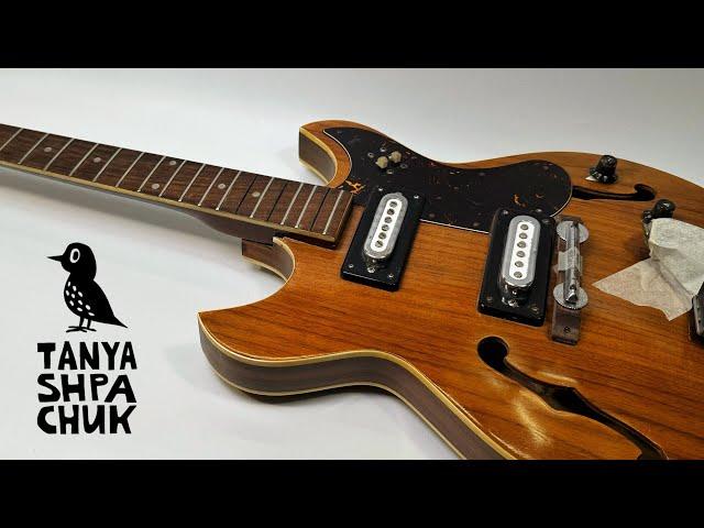 Vintage Japan semihollow guitar transformation