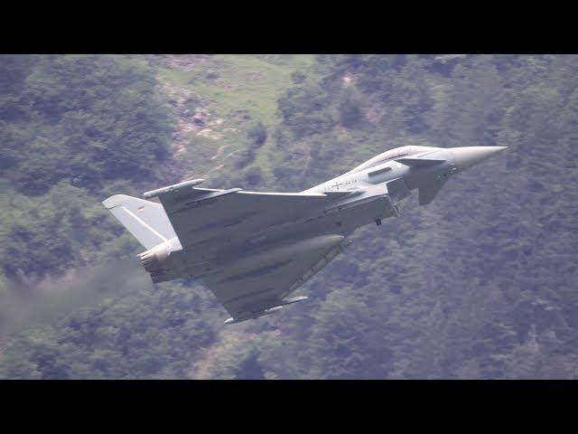 Eurofighter Typhoon S German Air Force Luftwaffe flying Display Mollis Zigermeet 2019 AirShow