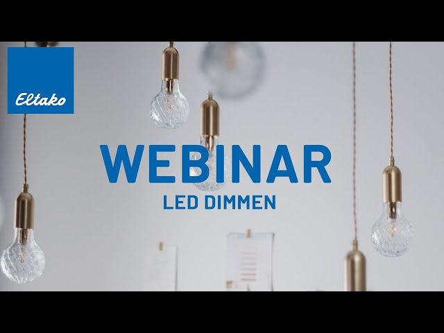 Webinar I LED Dimmen I German