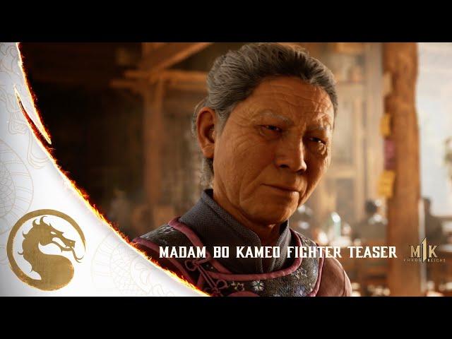 Mortal Kombat 1: Khaos Reigns - Official Madam Bo Kameo Fighter Teaser Trailer