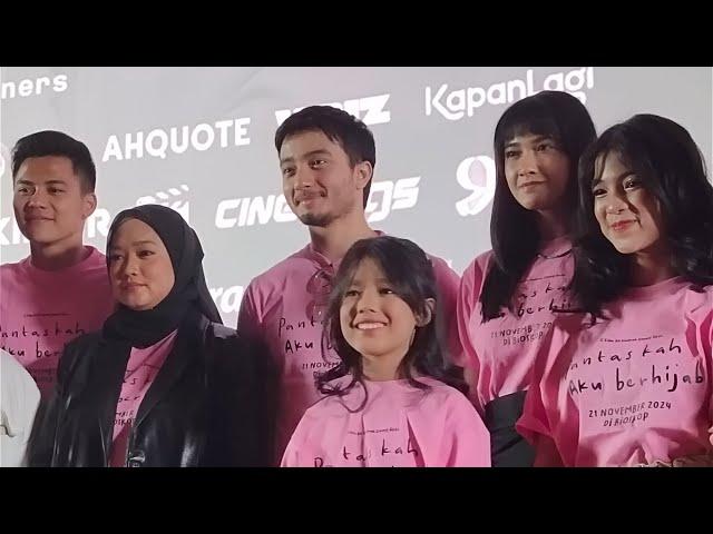 Konferensi Pers Pantaskah Aku Berhijab brg Bryan Domani, Nadya Arina, Nadzira Shafa, Dhini Aminarti