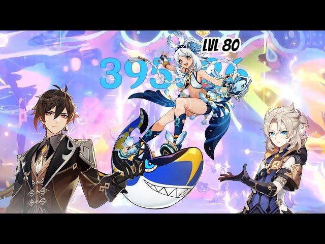 She is still lvl 80 bruh - C0 Mualani ft the Old Golden Duo | Genshin Impact