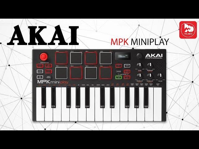 3 в 1: AKAI MPK Mini Play - Midi клавиатура, контроллер и синтезатор.