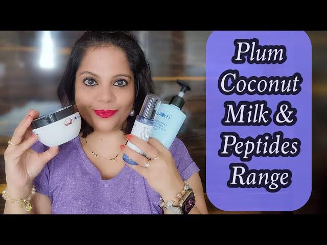 PLUM COCONUT MILK & PEPTIDES SHAMPOO MASK & SERUM | SHINIER GLOSSIER HAIR!