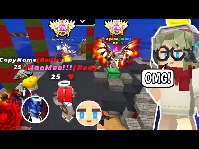 Naomi BG And Rixu BG Vs 2 VIP 10+ player In Bedwars!!!