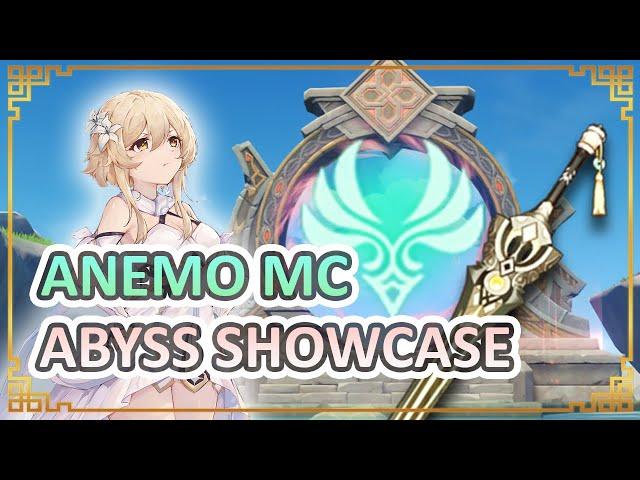 Lv70 Anemo MC Solo Abyss Floor 12 - 4 f2p Weapon Showcase and Builds