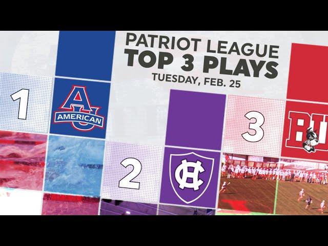 Patriot League Top 3 Plays | Feb. 25, 2025