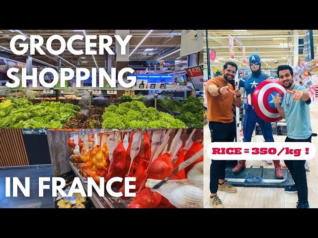 HOW EXPENSIVE ARE DAILY EXPENSES IN FRANCE | INTERNATIONAL STUDENTS | SUPERMARKET VLOG