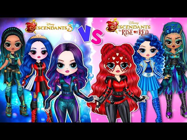 Elsa, Wednesday & Ladybug Become Descendants 4: The Rise of Red Vs Descendants 3