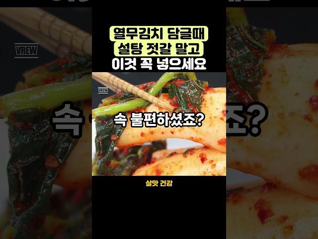 열무김치 담글때 설탕 젓갈 말고 이것 꼭 넣으세요 #영양식 #건강관리#건강식단