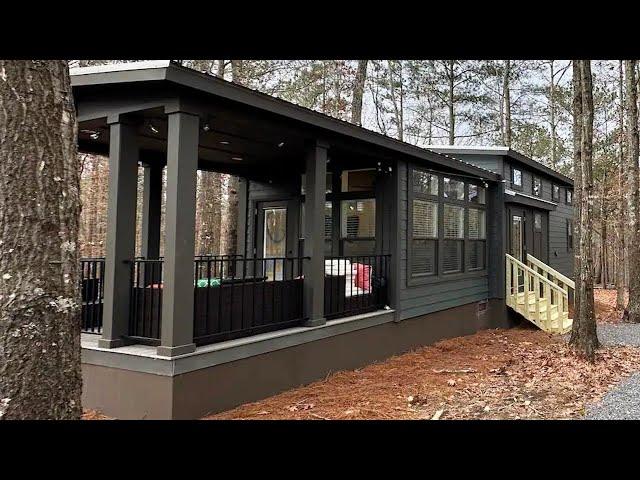 Rustic Luxury Mid-Century Modern Cabin in Alabama