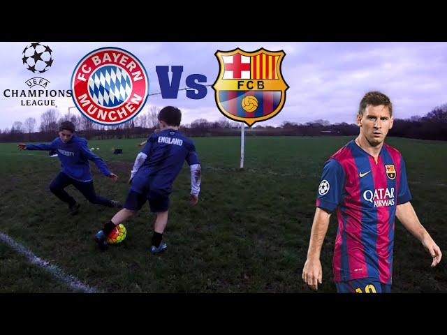 Goal Re Enactments: Messi Chip vs Bayern Munich