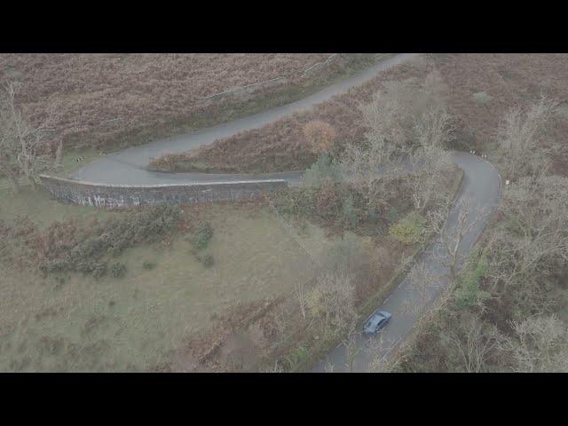 Skoda Octavia vRS in Blue Drone video