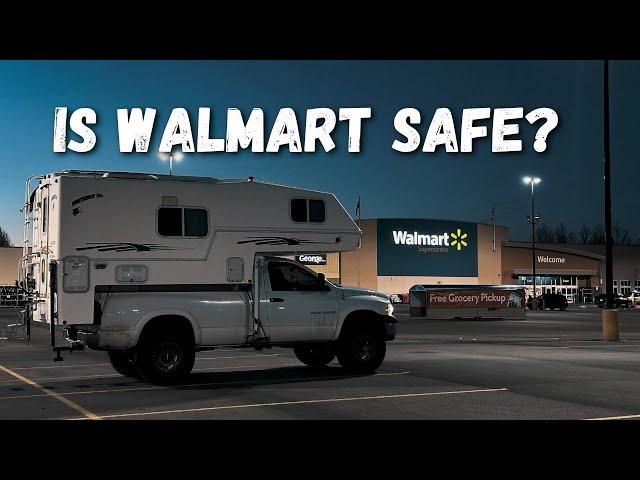 SCARY Situation at WALMART Living in My Truck Camper