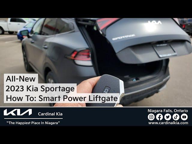 All-New 2023 Kia Sportage | How To Use Your Smart Power Liftgate!