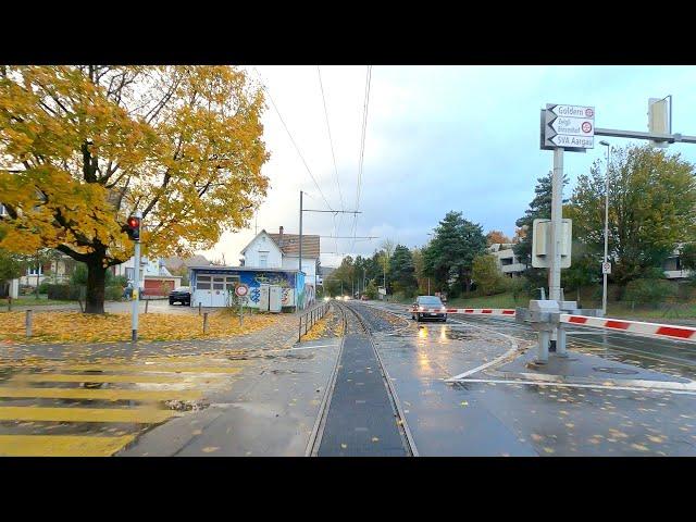  4K  Schöftland - Aarau - Menziken cab ride, Switzerland [11.2023] Führerstandsmitfahrt WSB