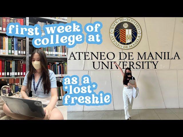 FIRST WEEK OF COLLEGE / UNI VLOG  (freshman year week in my life at ateneo) | Alyssa Lyanne