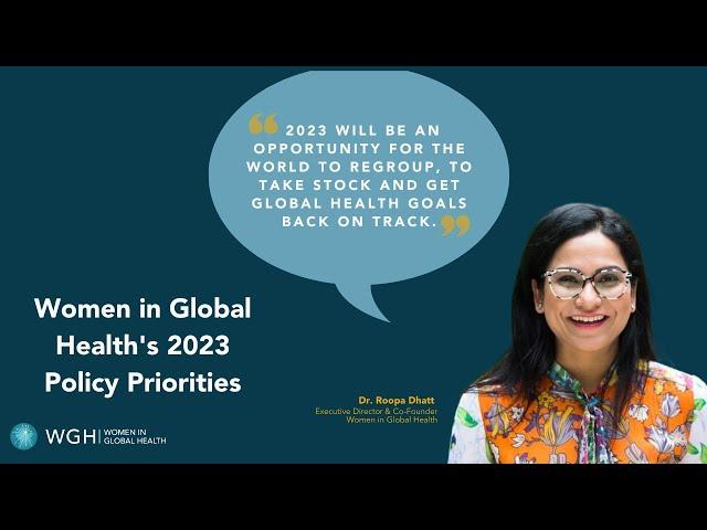 Women in Global Health 2023 Policy Priorities