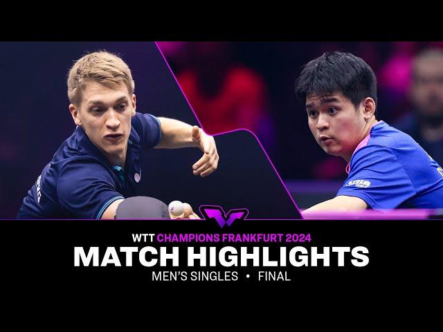 Anton Kallberg vs Lin Shidong | MS F | WTT Champions Frankfurt 2024