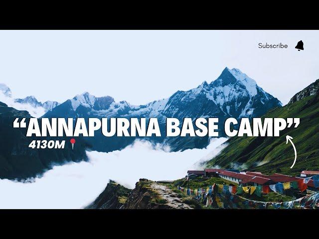 ANNAPURNA BASE CAMP TREK | ABC TREK | 4130M | 4K