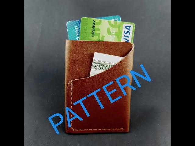 MAKING A HANDMADE LEATHER Minimalist card holder_PDF pattern available