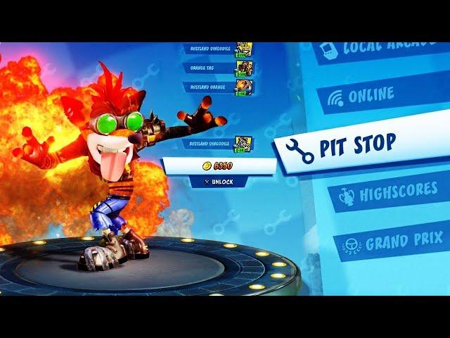 CTR: Nitro-Fueled - Pit Stop RUSTLAND GRAND PRIX | Buying Everything