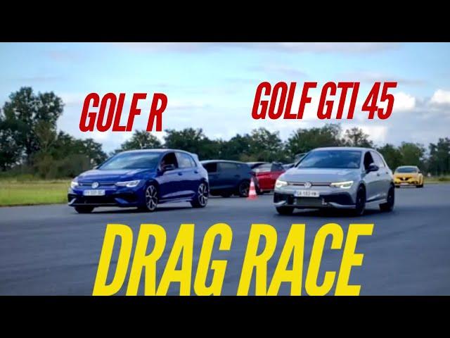 Golf R VS Golf GTI 45 Clubsport : DRAG RACE