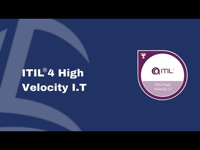 About ITIL®4 HVIT