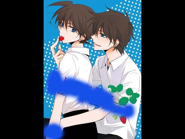 Detective Conan romantic comedy:kaito KidXKudo Shinichi,when they are tends so easily.END