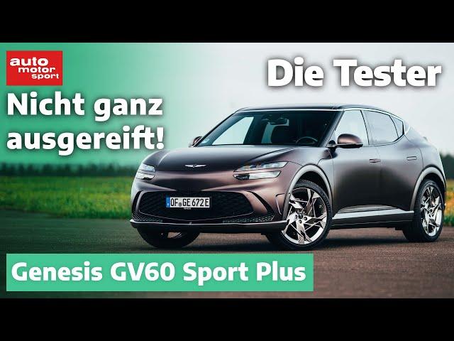 Genesis GV60 Sport Plus: Power-Stromer mit Ecken und Kanten - Test | auto motor und sport