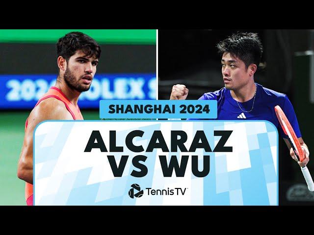 Carlos Alcaraz vs Yibing Wu Brilliant Shotmaking | Shanghai 2024 Highlights