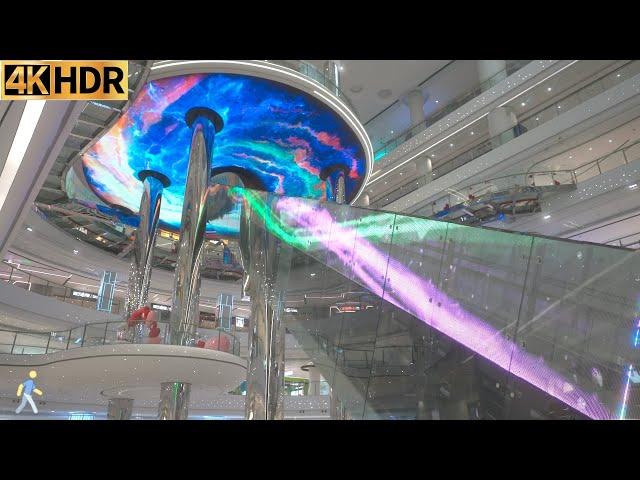 【4K HDR】  Discover the world's most spectacular indoor escalator | 深圳龙岗万达广场