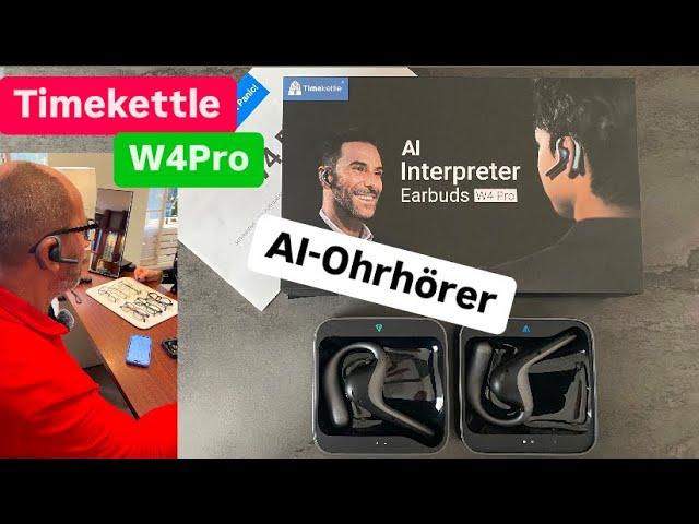 Timekettle W4Pro Übersetzer-Ohrhörer AI Interpreter-Ohrhörer Translator Sprachübersetzer