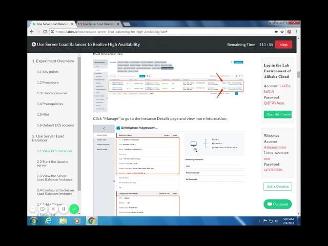 Lab Demo for SLB Configuration