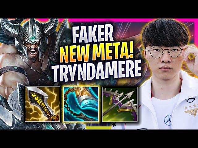 FAKER CRAZY NEW META TRYNDAMERE MID! - T1 Faker Plays Tryndamere MID vs Ahri! | Season 2024