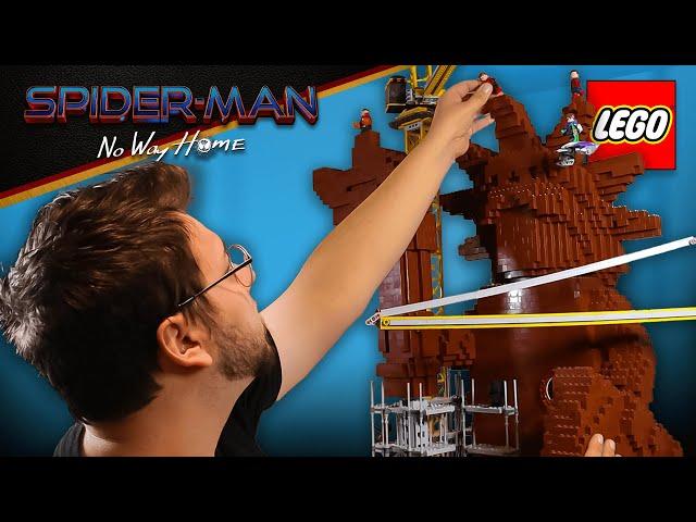 I Built the Spider-Man STATUE OF LIBERTY Battle.. In LEGO!