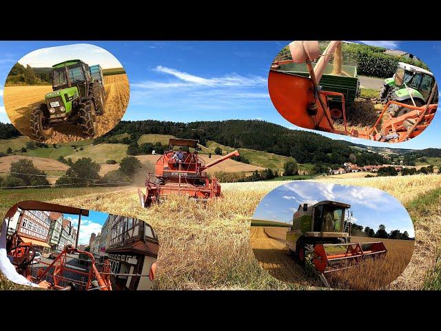 Hessen Farm Vlog #28  2 Mähdrescher im Einsatz+ Mit dem Mähdrescher durch die Stadt und Grumet :D