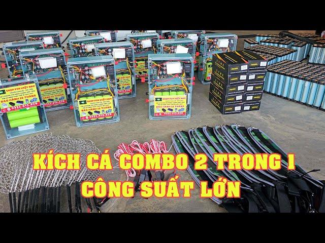 Kích cá liền PIN tích hợp 2 trong 1 SIÊU GỌN NHẸ  LH 0332615628